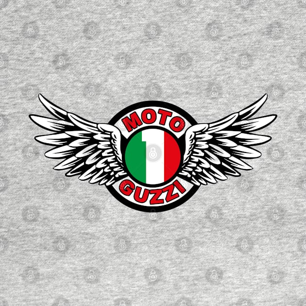 Moto Guzzi wings vintage sign by ploxd